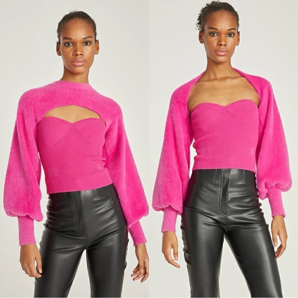 Amur Juliana Cut Out Knit Top